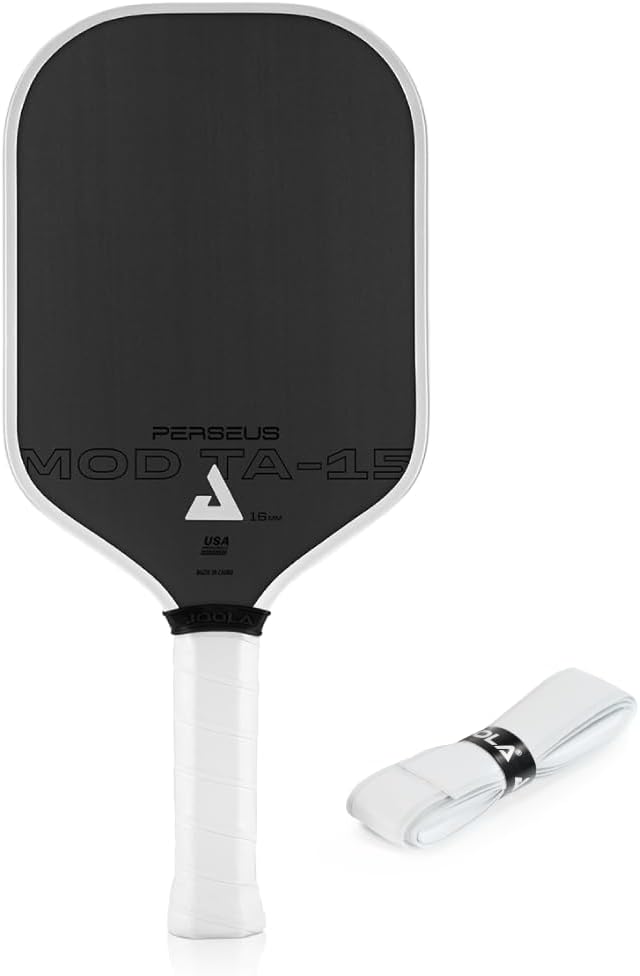 JOOLA Perseus MOD TA 15 Pro Player Edition Pickleball Paddle – Gen 3 Propulsion Honeycomb Core & Charged Carbon Surface Technology – Carbon Fiber Pickleball Paddle – More Power & Spin – USAPA Approved