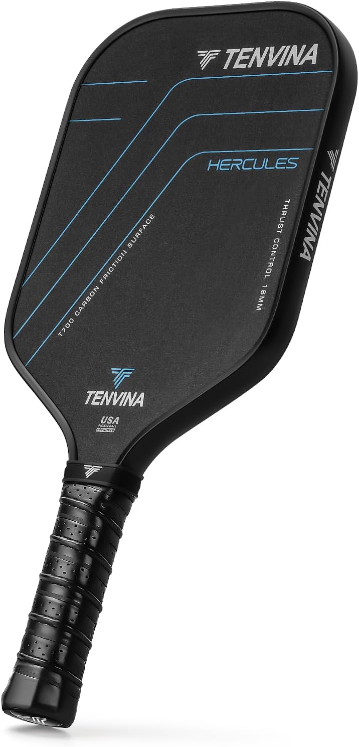 TENVINA Pickle Ball Paddles, Multi-Layer T700SC Pickleball Paddle Carbon Fiber, Pickleball Paddles USAPA Approved with Spin & Power