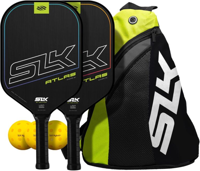 2025 SLK Atlas Pickleball Paddle | Graphite Pickleball Paddle Feature a G5 Control Graphite Face & Polymer Rev-Core+ | Designed in The USA | The Perfect Starter for Any Upcoming Pickleball Player