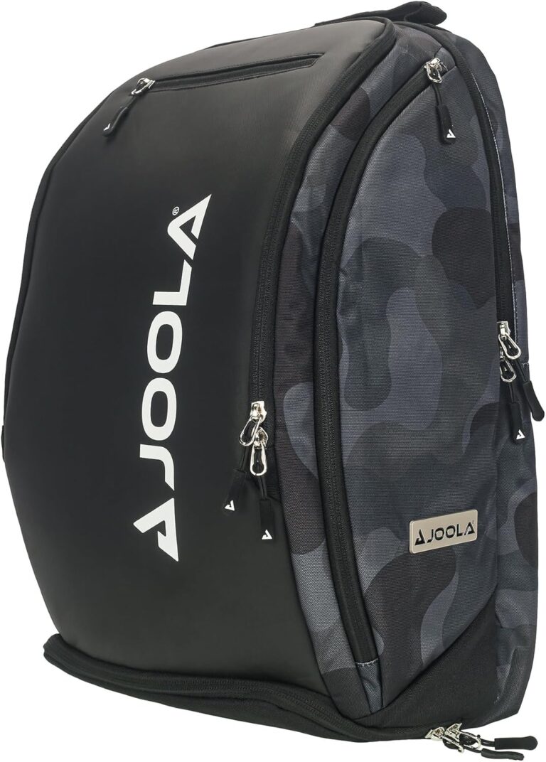 JOOLA Pickleball Bag – Vision II Deluxe Pickleball Backpack – Large Paddle Bag fits 4 Pickleball Paddles & Gear – Fence Hook, Extra Pockets, Ventilated Shoe Storage