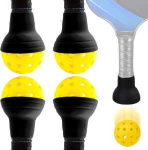 Pickleball Suction Cup Ball Retriever for Paddle – Easy Ball Pickup – Silicone Picker Upper Grabber – Essential Accessories for Pickleball Players