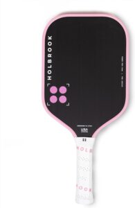 Holbrook Power Pro E Elongated Pickleball Paddle: USAPA Approved, Carbon Fiber Surface, Power, Control, Spin, Edgecraft Foam Polypropylene Honeycomb Core