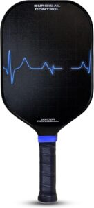 Doctor Pickleball T700 Carbon Fiber Pickleball Paddle with a 20mm Polypropylene Honeycomb Core.