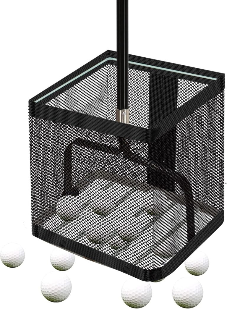 Adjustable Golf Ball Picker with Large Capacity – Golf Ball Collector & Retriever for Training, Reduces Back Strain & Saves Time – Perfect for Golf, Ping Pong & Pickleball Balls