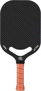 Pickleball Paddle, 3K Carbon Fiber Pickleball Paddle with Aero Throat, USA Pickleball Approved, 16MM Polypropylene Honeycomb Core, Textured Carbon Grit Surface
