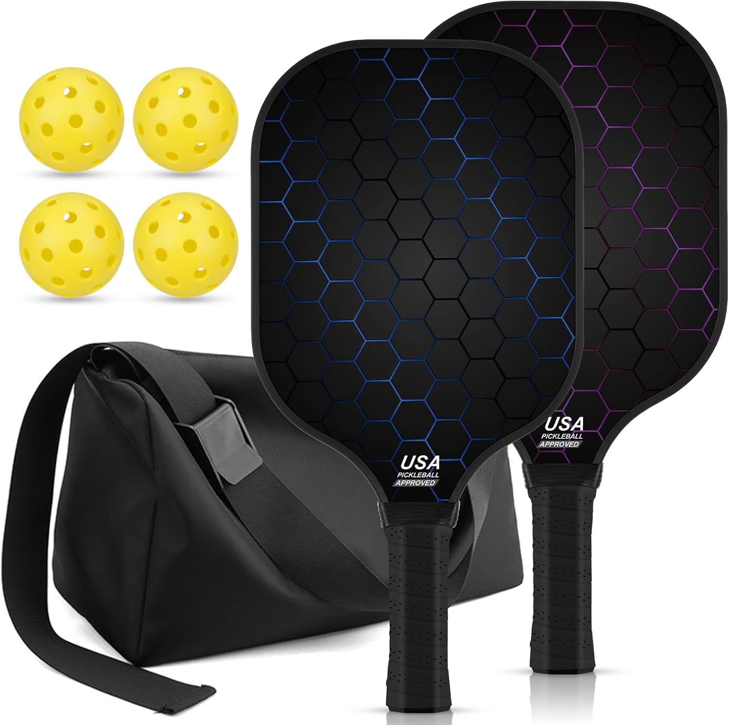 99.9% T300 Carbon Fiber Lightweight Pickleball Paddles Set of 2 Indoor Outdoor Games Equipment Beginner Intermediate Pro Sports Accessories Gifts 99.9% T300 Carbon Fiber Lightweight Pickleball Paddles Set of 2 Indoor Outdoor Games Equipment Beginner Intermediate Pro Sports Accessories Gifts