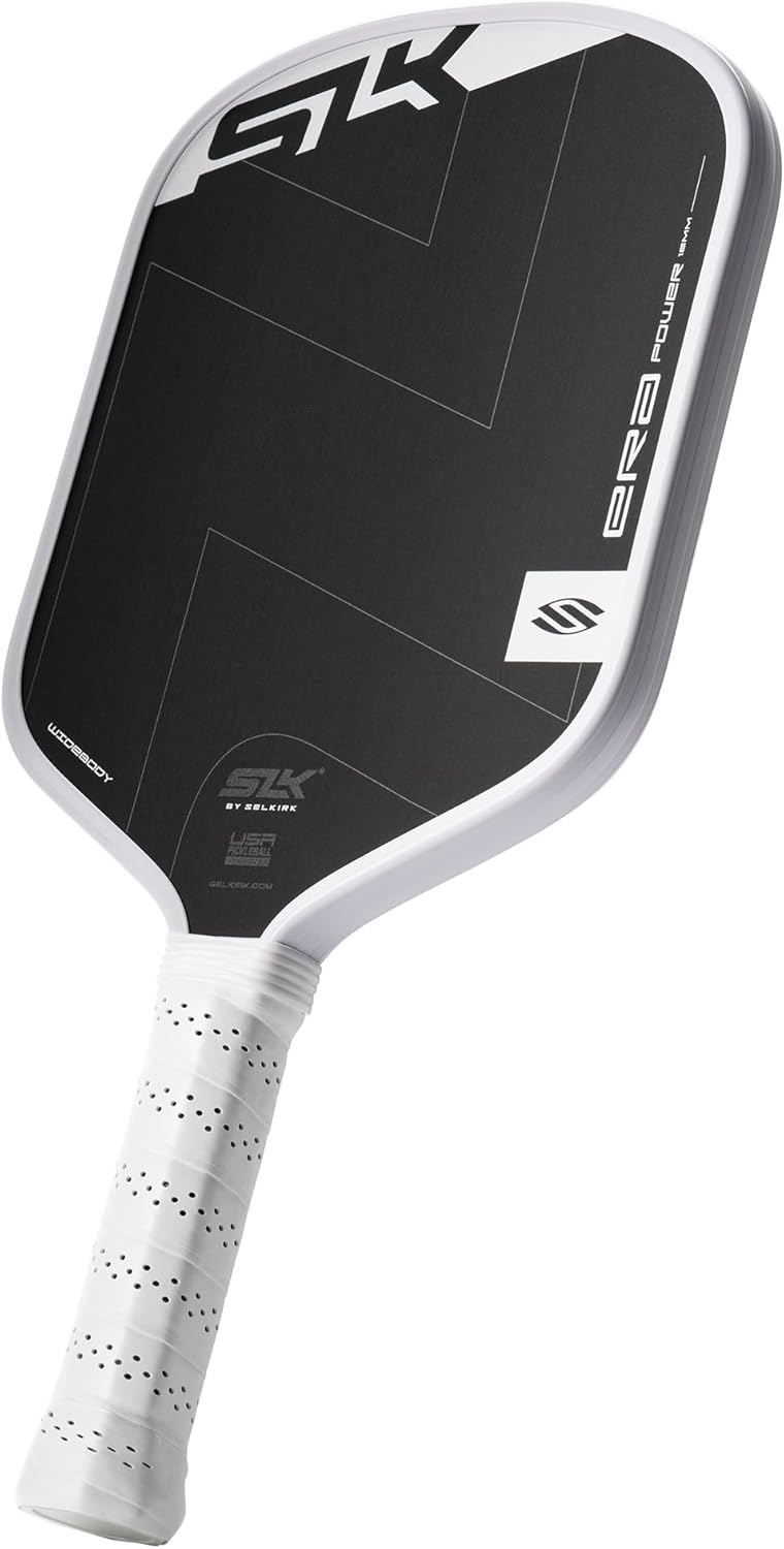 Selkirk Sport SLK ERA Power Pickleball Paddle | Carbon Fiber & Fiberglass Hybrid Face for Power, Spin & Control | Dynamic Fusion Core | Professional Pickleball Paddles for Aggressive Players Selkirk Sport SLK ERA Power Pickleball Paddle | Carbon Fiber & Fiberglass Hybrid Face for Power, Spin & Control | Dynamic Fusion Core | Professional Pickleball Paddles for Aggressive Players