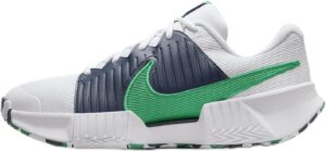 Nike Zoom Challenge Men’s Pickleball Shoes (FQ4154-101, White/Thunder Blue/Black/Stadium Green) Size 6