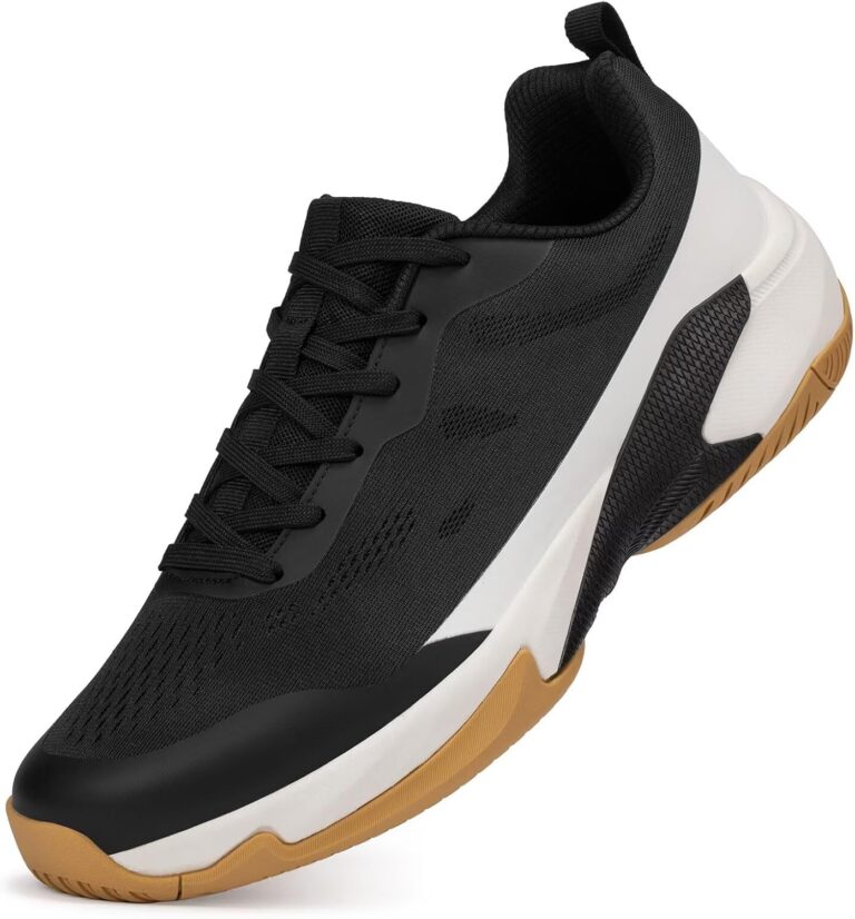 Wide Tennis Shoes for Men | All Court Pickleball Racquetball & Squash Athletic Sneakers | Arch Support & Cushioned Midsole Wide Tennis Shoes for Men | All Court Pickleball Racquetball & Squash Athletic Sneakers | Arch Support & Cushioned Midsole