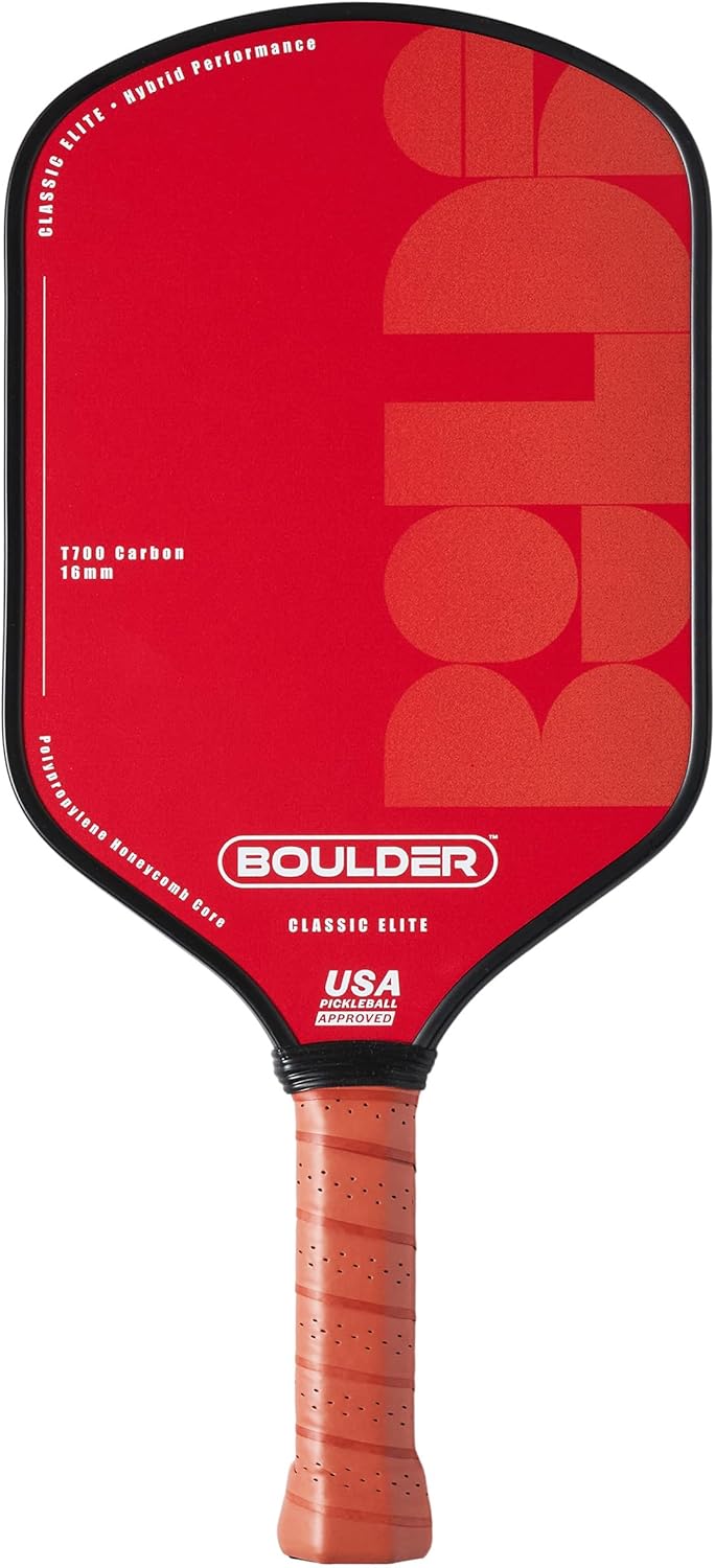 Boulder Carbon Fiber Pickleball Paddle | T700 Carbon Fiber | USAPA Approved, with Honeycomb Polymer Core | Pickleball Racket for Beginner & Experienced Players Boulder Carbon Fiber Pickleball Paddle | T700 Carbon Fiber | USAPA Approved, with Honeycomb Polymer Core | Pickleball Racket for Beginner & Experienced Players