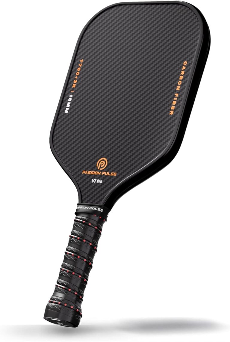 V7 Pro Pickleball Paddle – 3K Raw Carbon Fiber Pickle Ball Paddles with 16mm Polypropylene Core, 3D PulseGrip Handle, – Pickleball Rackets Ideal for All Skill Levels V7 Pro Pickleball Paddle – 3K Raw Carbon Fiber Pickle Ball Paddles with 16mm Polypropylene Core, 3D PulseGrip Handle, – Pickleball Rackets Ideal for All Skill Levels